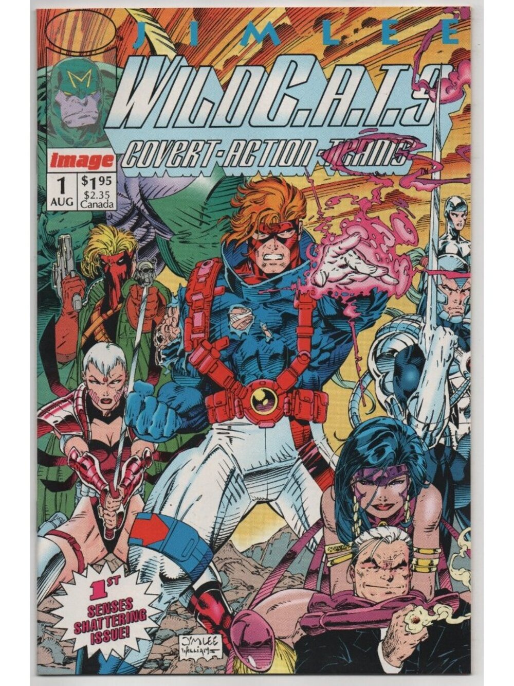 WildC.A.T.s Covert Action Teams 1 Image Comics 1992 VF/NM 9.0 Jim Lee